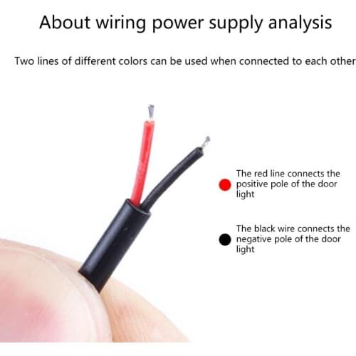 Car Interior Door LED Safety Warning Strobe Signal Lamp Strip 120cm Waterproof L41A