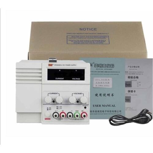 RPS6005D-2 with 3.3V / 5V / 1A fixed output 0-60V / 5A Digital DC Power Supply