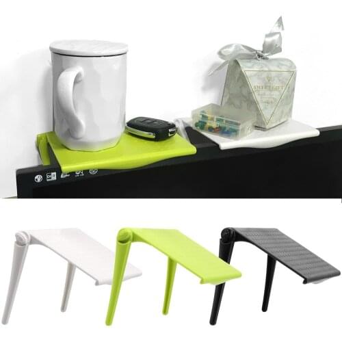 Storage Rack Clip Creative Display Shelf Desktop Desk Organizer Folding Storage Shelf TV Rack Plastic