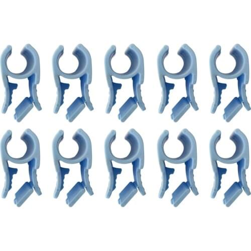 Greenhouse Accessories Plastic Windproof Clip Pipe Clamps 16mm Shade Mesh Film Cover 10Pcs Row PP Netting Hoop Clips