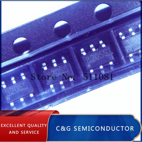 10PCS 8205 8205A CEG8205A FS8205A SOT23-6 lithium battery protection IC New spot Quality Assurance