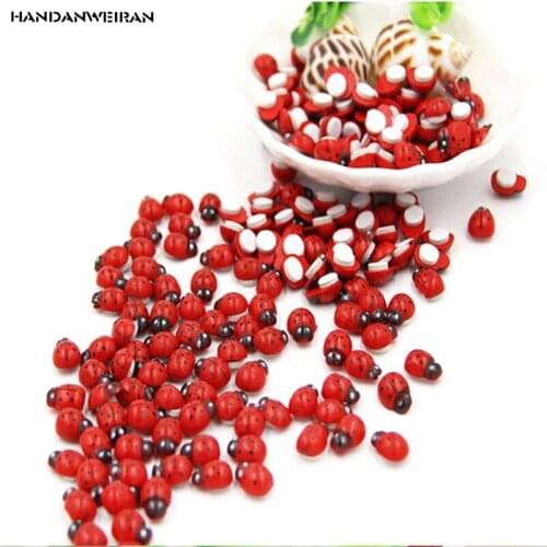 Mini 150pcs red Ladybug woody ladybug sponge Sticker fridge, living room bedroom Lovely bug decorative home Wall Sticker