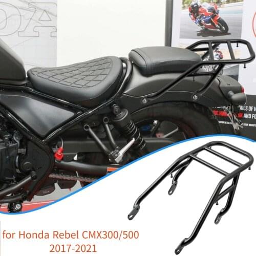 2019 CMX300 Motorcycle Rear Seat Luggage Carrier Rack with Handle Grip for Honda Rebel CMX500 300 2017-2020 2018 CMX 500 Parts