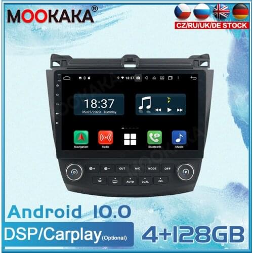 Android 10 For Honda Accord 7 2003-2007 Car Multimedia Player GPS Navigation Head Unit Auto Radio Stereo Tape Recorder Carplay