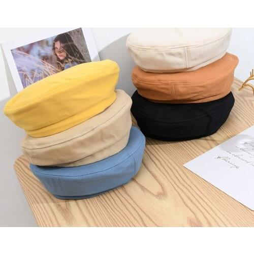 Women Girl Beret French Artist Warm Wool Winter Beanie Hat Cap Vintage Plain Beret Hats Solid Color Elegant Lady Winter Caps