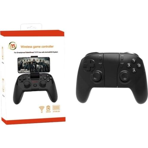 Wireless Bluetooth Mobile Game Controller Gamepad Joystick & Stretchable Holder for IOS/Android Phone/Tablet PC/Smart TV/TV Box