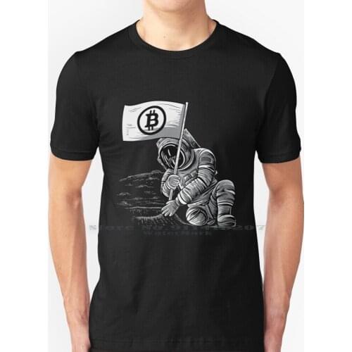 Bitcoin Btc Crypto Shirt Cryptocurrency Miner Moon T Shirt 100% Pure Cotton Binary Bitcoin Bitcoin Logo Bitcoin Mine Bitcoin