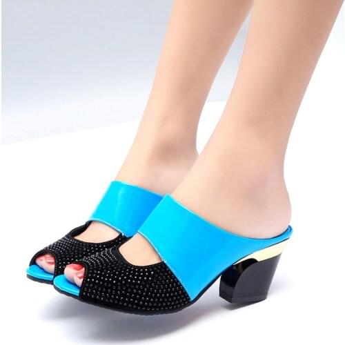 Classic new Women Summer Patent Leather Sandals Sexy Peep Toe Cut Out High Heels Flip Flops Female Party Shoes Woman Sandals