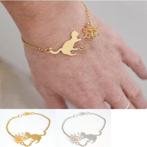 Cat Bracelet, Bracelet for Women, Cat Lover Gift, Handmade Kitten Bracelet, Unique Cat Gift, Kitty Bracelet, Cat Mom Gift