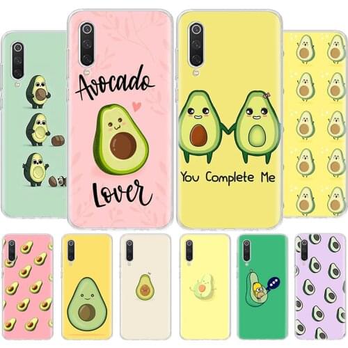 Avocado Phone Case For Xiaomi MI 8 9 10 5X 6X A1 A2 A3 CC9E 9T NOTE10 Pro Lite Cover Coque soft Silicone TPU
