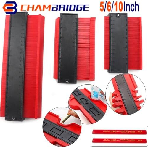 Shape Contour Gauge Duplicator Profile Measuring Angle Ruler Thickness Gauge Contour Template Copy Duplicator Tools with Pens