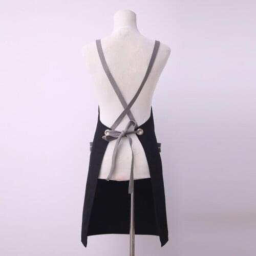 Apron overalls fashion female custom logo printing barista milk tea shop waiter male waist