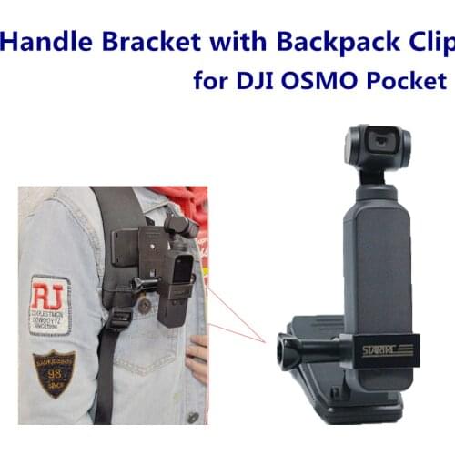 OSMO Pocket Handheld Universal Stabilizer Bracket with Backpack Clamp OSMO Extension Accessories for DJI OSMO Pocket&OSMO Action