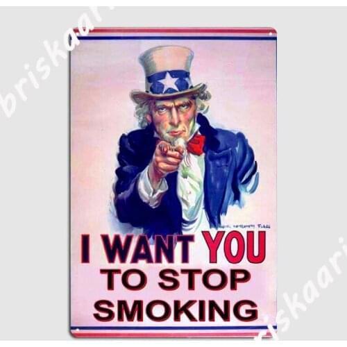 Stop Smoking Poster Metal Plaque Plaques Kitchen Vintage Cinema Living Room Tin sign Poster
