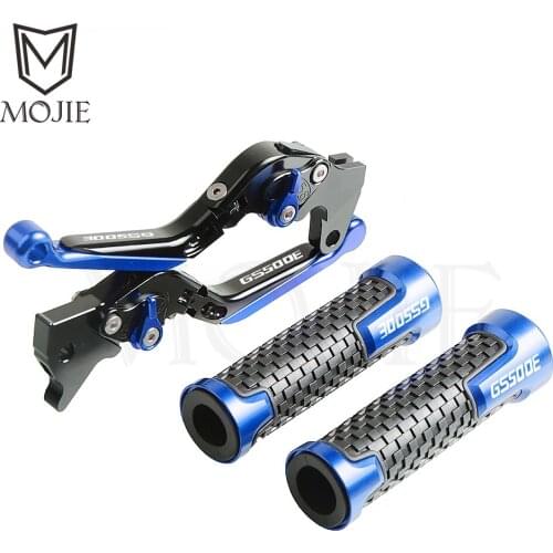 Motorcycle CNC Adjustable Folding Extendable Brake Clutch Levers Handlebar Hand Grips For Suzuki GS500E GS500 GS 500 E 1994-1998
