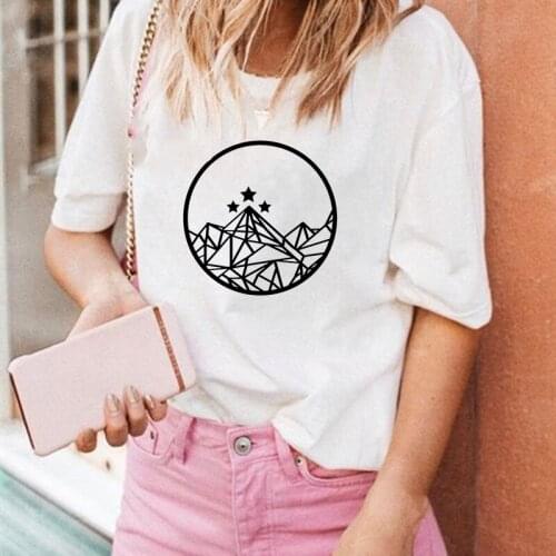 Night Court Symbol printed t shirt women 90s Graphic T-shirts Harajuku Tops Tees Cute Short Sleeve fashion Female Tshirts tumblr