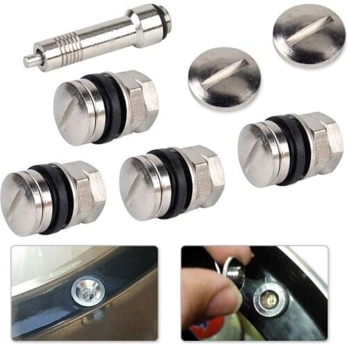 DWCX New 4x Car Truck Stealth Flush Mount Wheel Tyre Tire Hidden Valve Stems for VW Audi Peugeot Hyundai Mazda Toyota Honda Kia