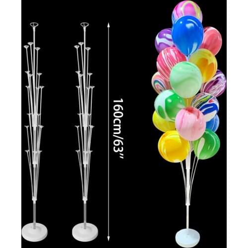 19 Tubes Balloon Stand Balloon Holder Column Confetti Helium Balloons Baby Shower Birthday Party Wedding Decoration Supplies