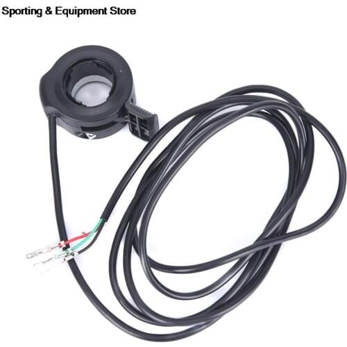 Accelerator Speed Control Electric Bike Plastic Metal Thumb Throttle Scooter Accessories Replacement Practical 3 Wire Grip Black