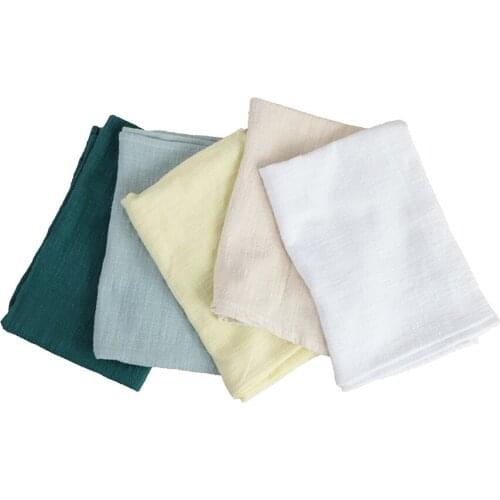 Cotton Napkins,Japanese Style Reusable Cloth Table Mat,Kitchen Tableware Zen Tea Towel,for Dining Room Family Dinners Weddings