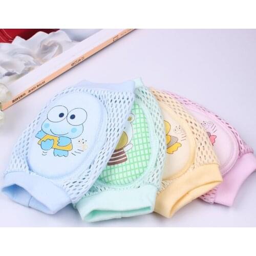 Mesh Thin Section Breathable Kneepad Cotton Summer Baby Knee Pads Kids Anti Slip Crawl Necessary Knee Protector 0-4Y
