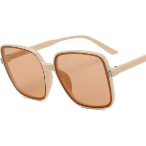 Oversized Sunglasses Women Luxury Designer Vintage Square Sun Glasses Classic Eyewear for Lady UV400 Big Frame Driver Goggles