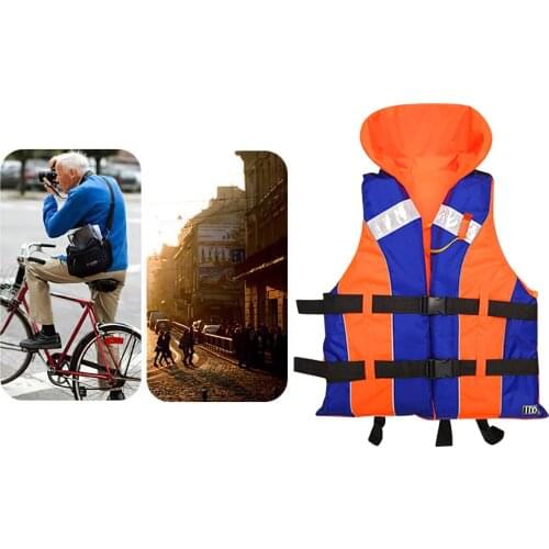 Adult Life Jacket Lifesaving Vest Aid Floatation Device Survival Emergency
