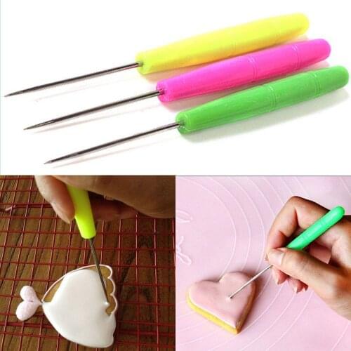 Stainless Biscuit Needle Cake Tester Baking Tools Steel Biscuit Icing Sugar Needle DIY Baking Pastry Tools