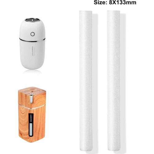 10pcs/lot 8*133mm Humidifiers Filters Cotton Swab for USB Air Ultrasonic Humidifier Aroma Diffuser Replace Parts Can Be Cut
