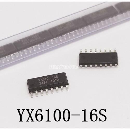 100pcs X YX6100-16S YX6100 Serial mp3 spots feature MP3 programs can be linked to U disk TF card SD card chip YX610016S IC