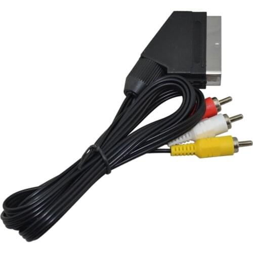 2 pcs Good quality,RGB Scart To 3RCA AV Cable for NES