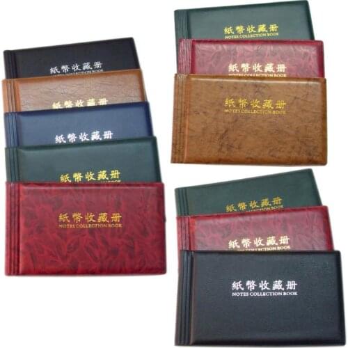 20 Pages Practical Money Collection Book Paper Album Holders Currency Banknote Collection Storage Pocket Coin Tokens Album