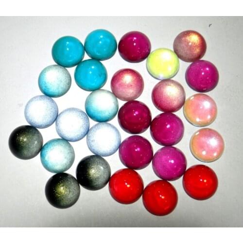 14mm natural Quartz crystal cabochon Color Change by Temperature Beads pendant For Diy Jewelry Making Bracelet Accessories 50pc