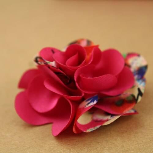 7 Colors High Quality Artificial Handmade Silky Flower Hair Clip For Girls Bohemian Style Floral Women Girl Hairpins Accessories
