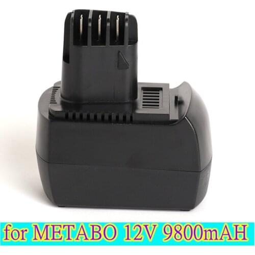 100% New 12V 9800mAh Ni-MH Replacement Power Tool Battery for METABO 6.02151.50 BZ12SP BS 12 SP, BSZ 12, BZ 12 SP, SSP 12, ULA96