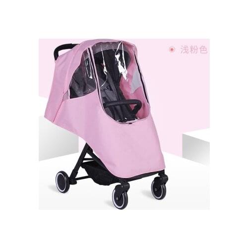 Stroller Accessories Waterproof Rain Cover Transparent Wind Dust Shield Zipper Open For Baby Strollers Pushchairs Raincoat