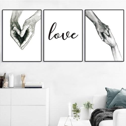 Diamond Painting Hand Love Hand Living Room Bedroom Diamond Mosaic Wall Art Nordic Laminas Decorativas Embroidery Home Decor