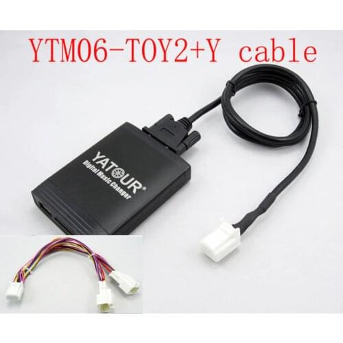 Yatour for Toyota Lexus Scion 2003-2013 With Y cable Car stereo USB SD MP3 Bluetooth Adapter 6+6 pin Avensis Corolla ES IS GS LX