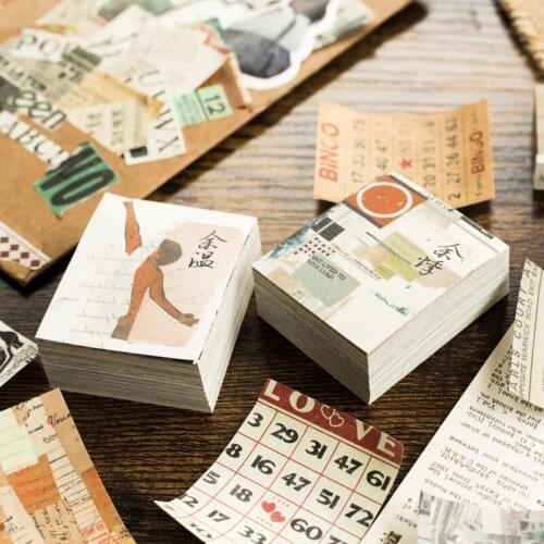165 Sheets DIY Art Project Material Vintage Style Journaling Diy Scrapbooking Material Paper Floral Retro Old Time Letter