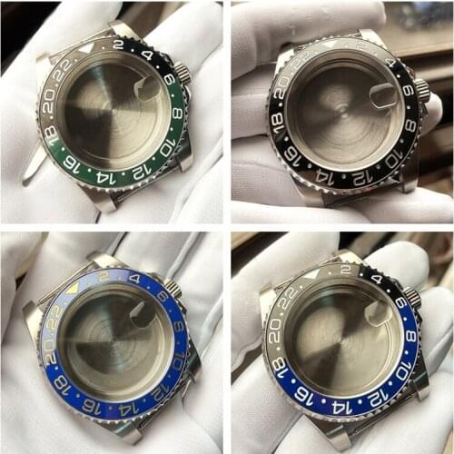 40MM Watch Movement Repair Part Watch Case with Sapphire Glass for Miyota 8215 8205 8200 For Mingzhu 2813 3804 ETA 2836 2834