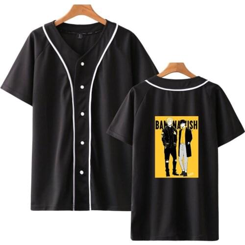 BANANA FISH 2 hot baseball t-shirt men women cotton tshirts summer short sleeve t shirt fashion harajuku tshirt brand clothes