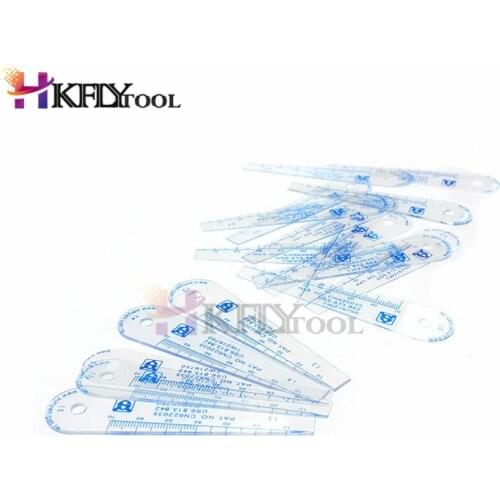 25 Blades Feeler Gauges Metric Measurement 0.05-1.0-1.5-2.0mm Thickness Gap Metric Filler Feeler Gauge Plastic Measuring Tools