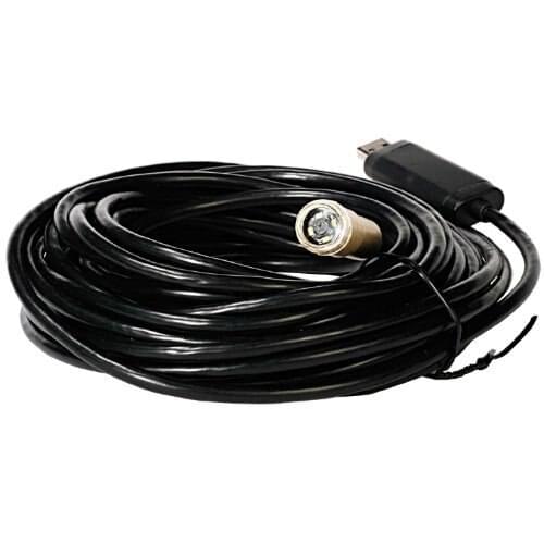 15m 45ft USB Cable Waterproof Drain Pipe Pipeline Plumb Inspection Snake LED Video Color Camera