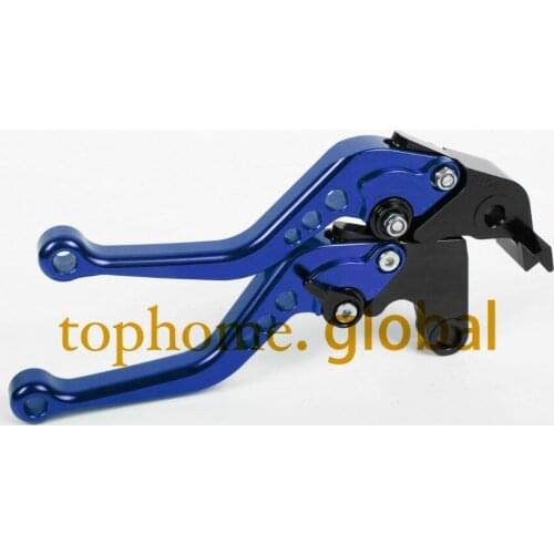 Hot Motorcycle Accessories For Yamaha FZS1000 2001-2005 2002 2003 Blue Handlebar CNC Clutch Brake Levers Short Brake Lug grips