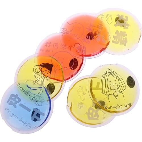 Mini 1Pcs Winter Herbruikbare Gel Handwarmer Leuke Grappige Woord Print Instant Verwarming Pack Warmer