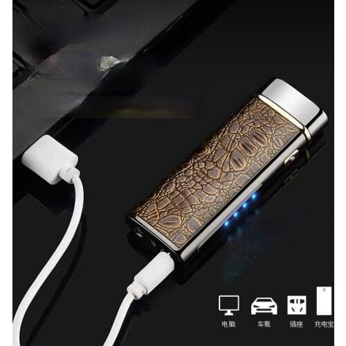 Multifunctional Double Arc Cigarette Lighter with Lighting USB Rechargeable Lighter Smoking Accessories for Weed Gadgets for Men
