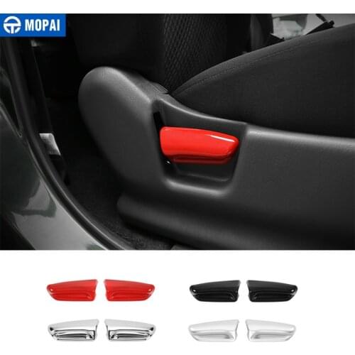 MOPAI ABS Car Interior Seats Adjustment Handle Decoration Cover Stickers for SUZUKI Jimny 2007 Up Car Accessories Styling