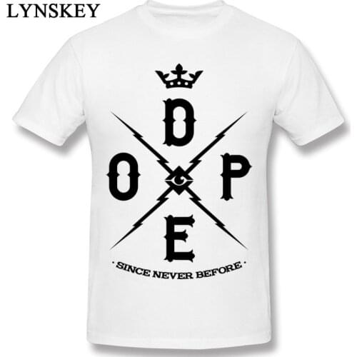 High Quality 100% Cotton Fabric Clothes Mens Funny Print Lady Gaga Pop Songs DOPE T Shirt Novelty Male Regular Tops Tees