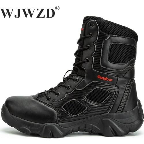 Mens Desert Boots Mens Tactical Boots Military Boots Outdoor Field Training Military Boots Mens Waterproof Trekking Sneakers