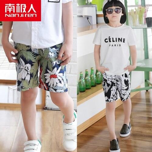 NANJIREN Child shorts home casual cotton beach shorts boy shorts children board shorts print infant babe shorts